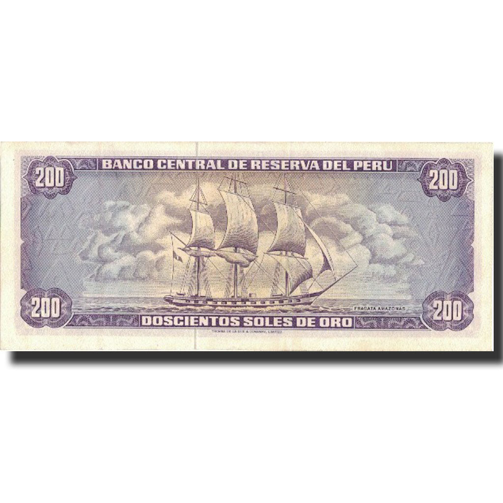 Banknote, Peru, 200 Soles De Oro, 1974, 1974-08-15, KM:103b, UNC(63)