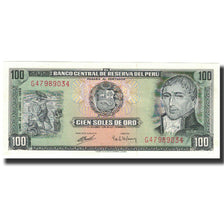 Banconote, Perù, 100 Soles De Oro, 1969, 1969-06-20, KM:102a, SPL+