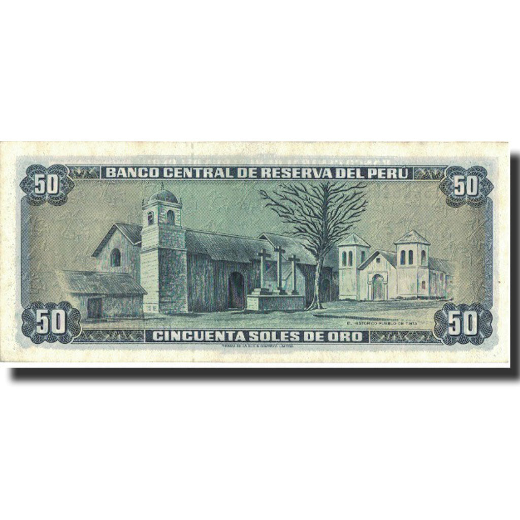 Banknote, Peru, 50 Soles De Oro, 1974, 1974-08-15, KM:101c, UNC(65-70)