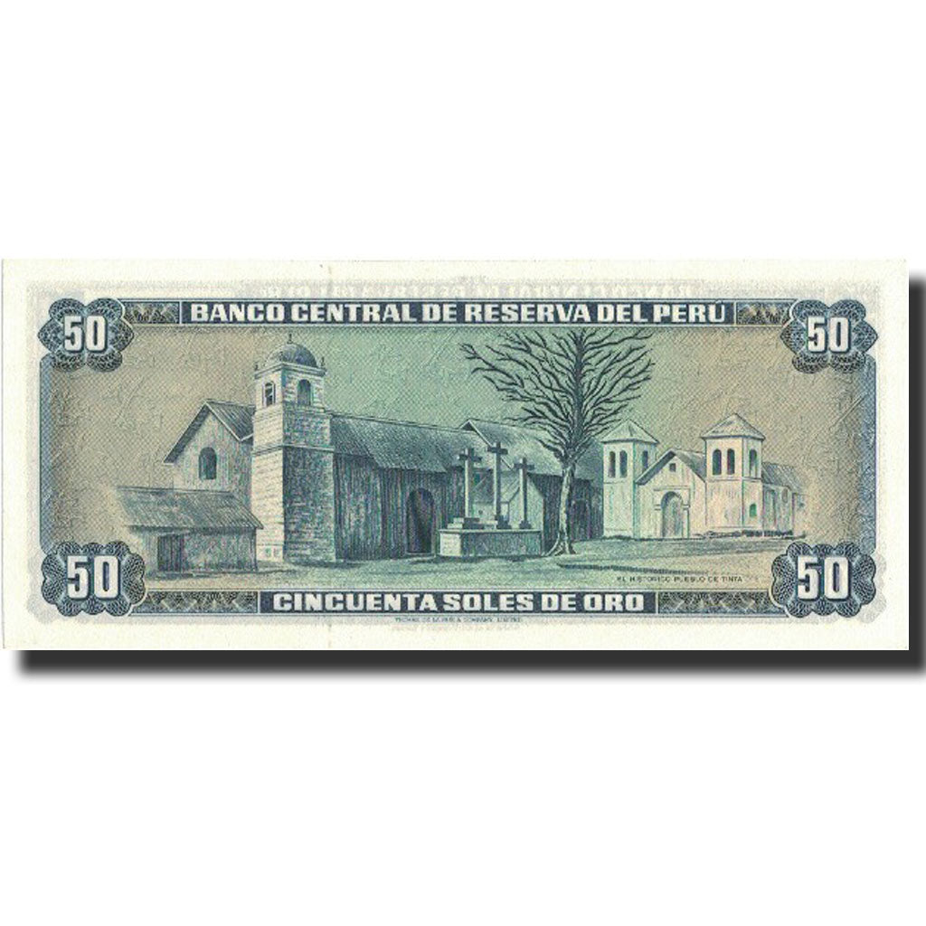 Banknote, Peru, 50 Soles De Oro, 1974, 1974-08-15, KM:101c, UNC(65-70)