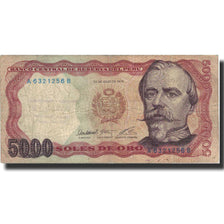Banknote, Peru, 5000 Soles De Oro, 1976, 1976-07-22, KM:117a, VF(30-35)