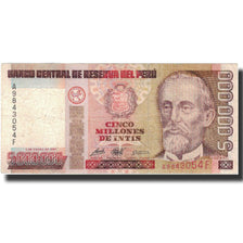 Banknote, Peru, 5,000,000 Intis, 1990, 1990-01-05, KM:149, AU(50-53)