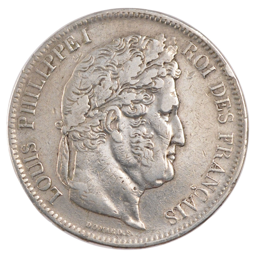 Coin, France, Louis-Philippe, 5 Francs, 1841, Lille, EF(40-45), Silver
