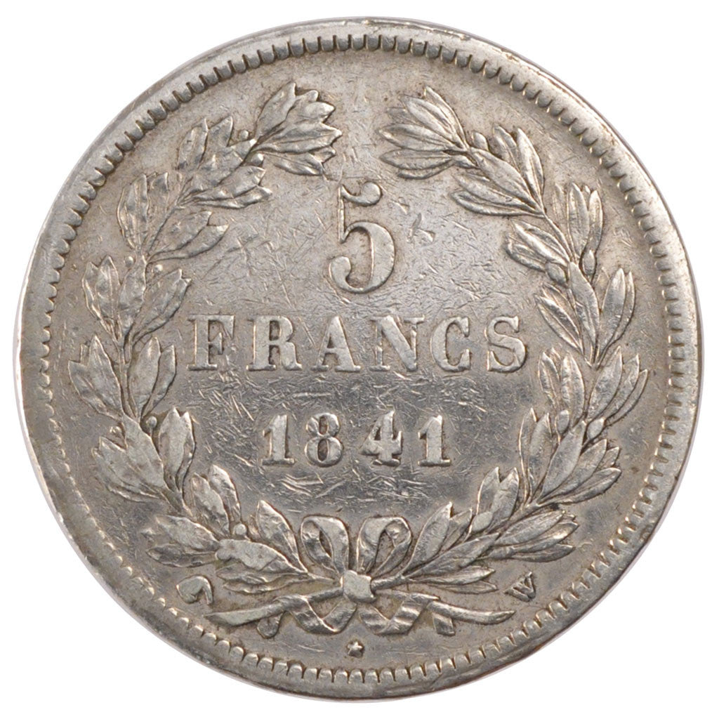 Coin, France, Louis-Philippe, 5 Francs, 1841, Lille, EF(40-45), Silver
