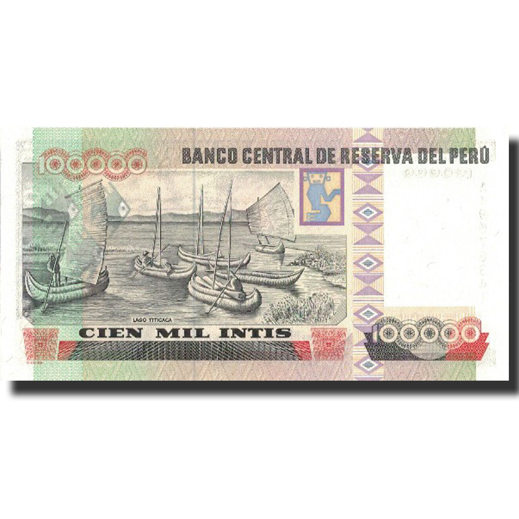 Banknote, Peru, 100,000 Intis, 1989, 1989-12-21, KM:145, UNC(64)