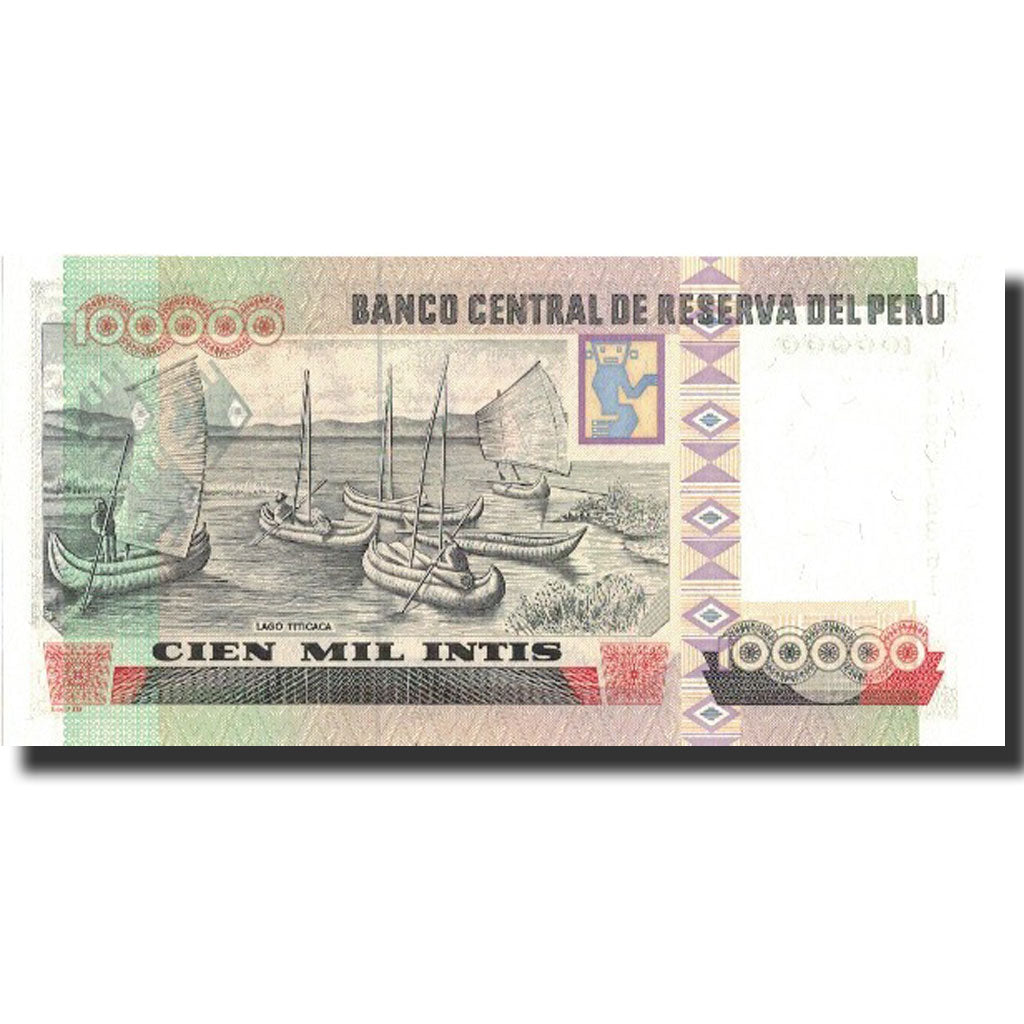 Banknote, Peru, 100,000 Intis, 1989, 1989-12-21, KM:145, UNC(64)