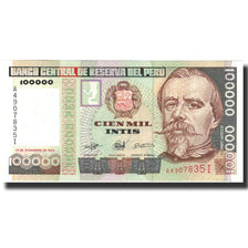 Banknote, Peru, 100,000 Intis, 1989, 1989-12-21, KM:145, UNC(64)