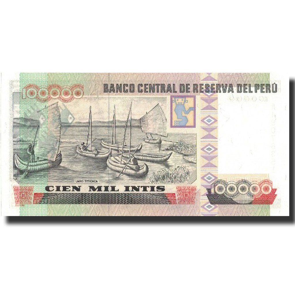 Banknote, Peru, 100,000 Intis, 1989, 1989-12-21, KM:145, UNC(64)
