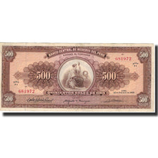 Geldschein, Peru, 500 Soles De Oro, 1965, 1965-02-26, KM:91, SS+