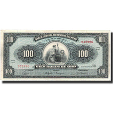 Banknote, Peru, 100 Soles De Oro, 1965, 1965-08-20, KM:90a, AU(55-58)
