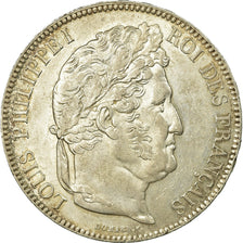 Coin, France, Louis-Philippe, 5 Francs, 1843, Rouen, MS(60-62), Silver