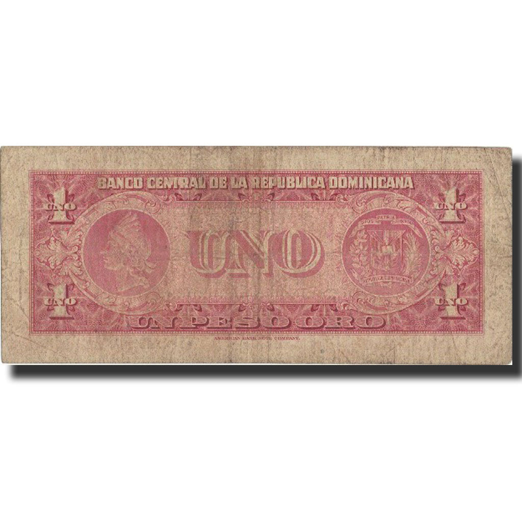 Banknote, Dominican Republic, 1 Peso Oro, KM:91a, VF(20-25)