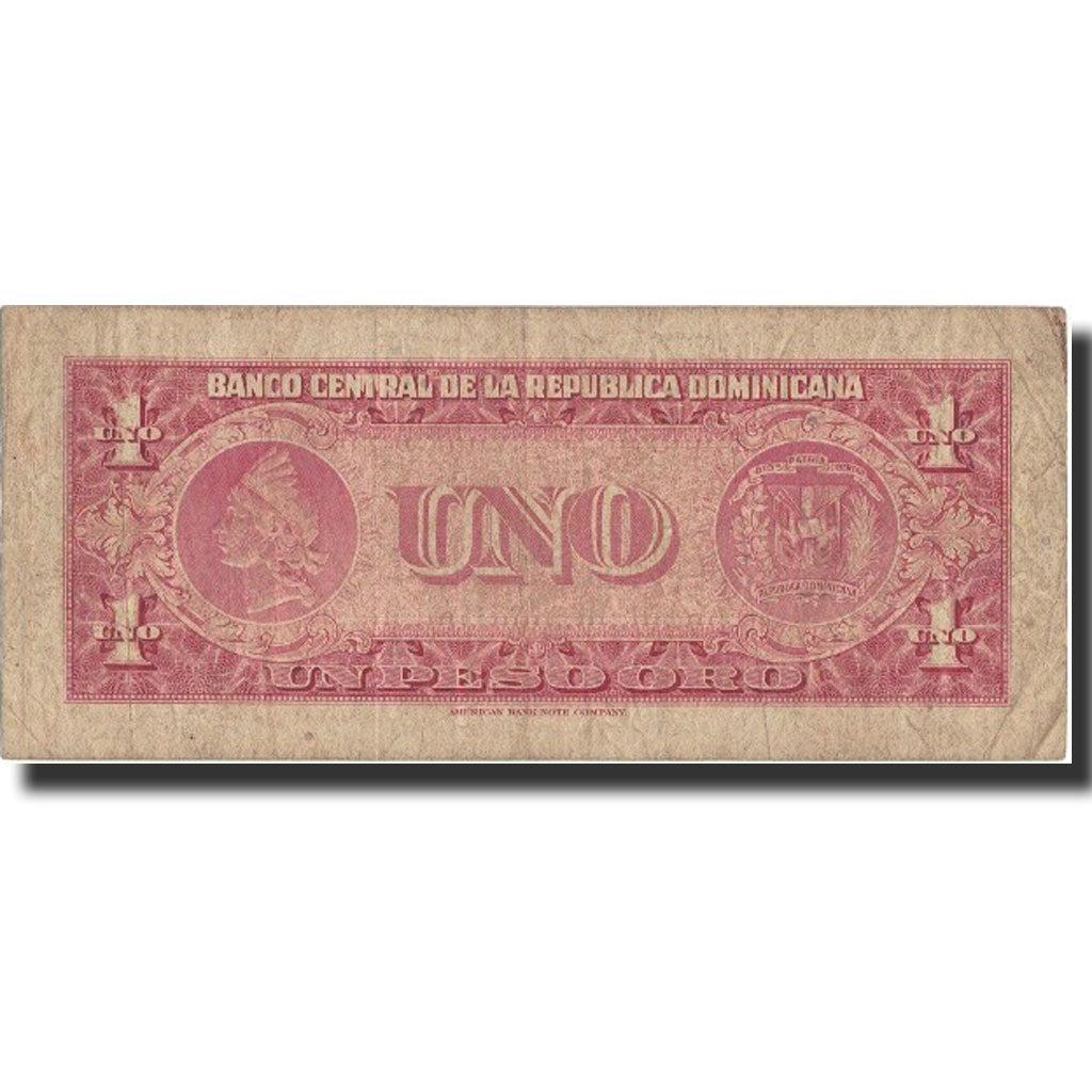 Banknote, Dominican Republic, 1 Peso Oro, KM:91a, VF(20-25)
