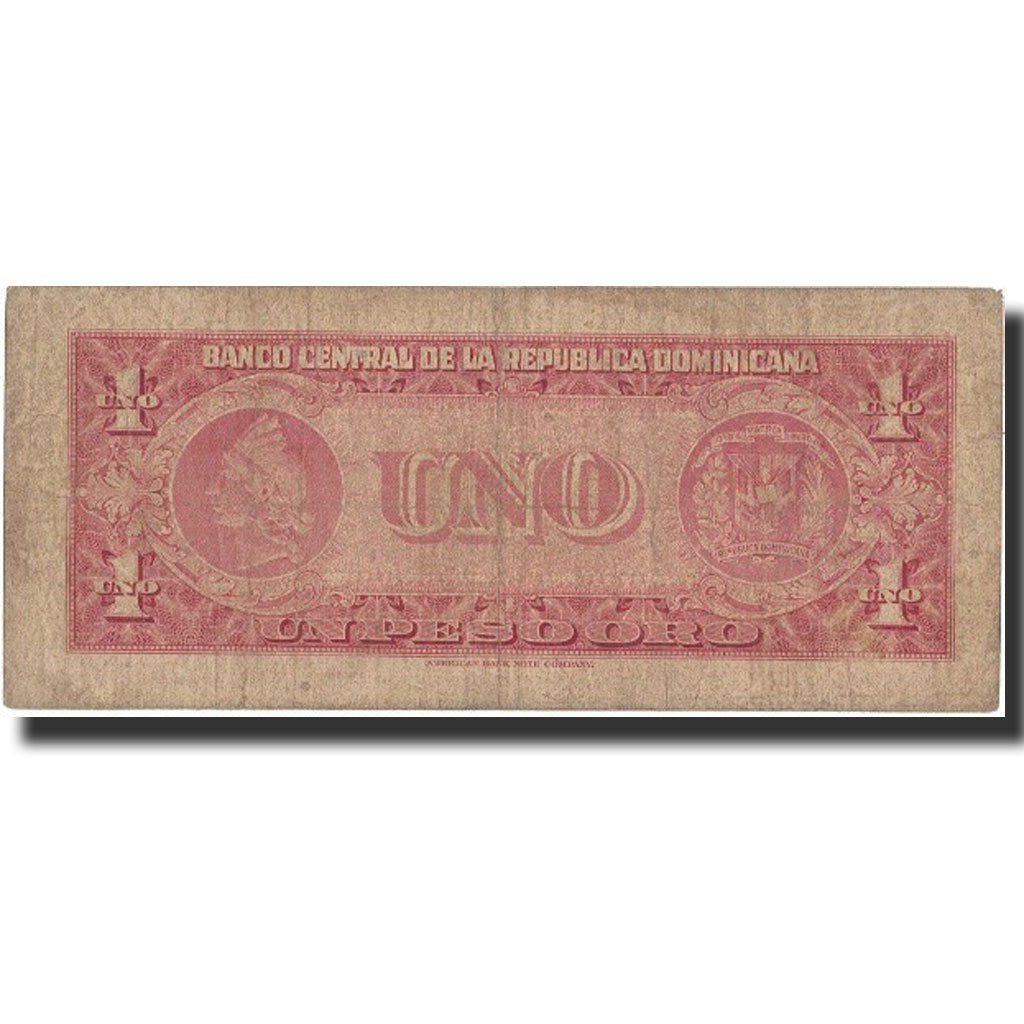 Banknote, Dominican Republic, 1 Peso Oro, KM:91a, VF(20-25)