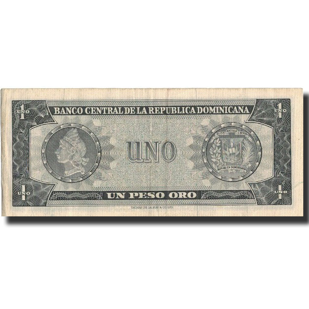 Banknote, Dominican Republic, 1 Peso Oro, undated (1973-74), KM:107a, EF(40-45)