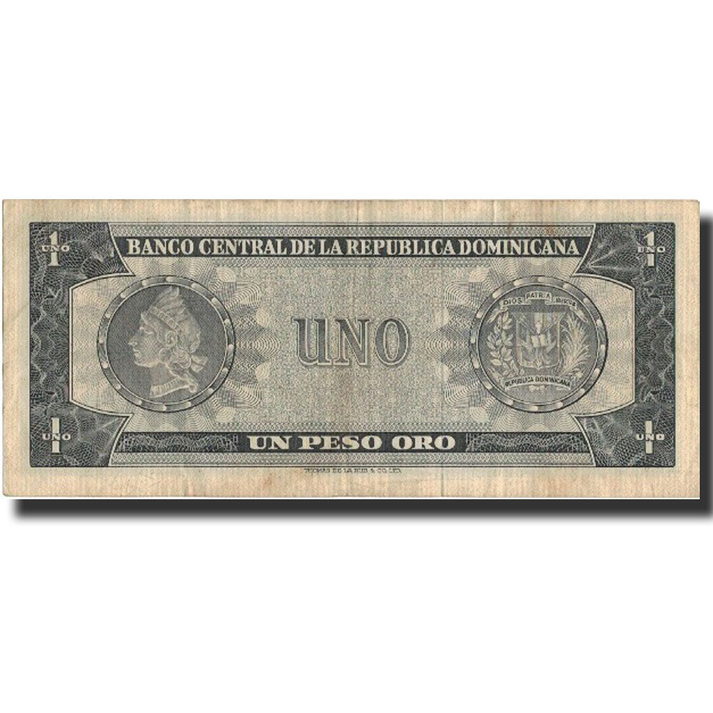 Banknote, Dominican Republic, 1 Peso Oro, undated (1973-74), KM:107a, EF(40-45)