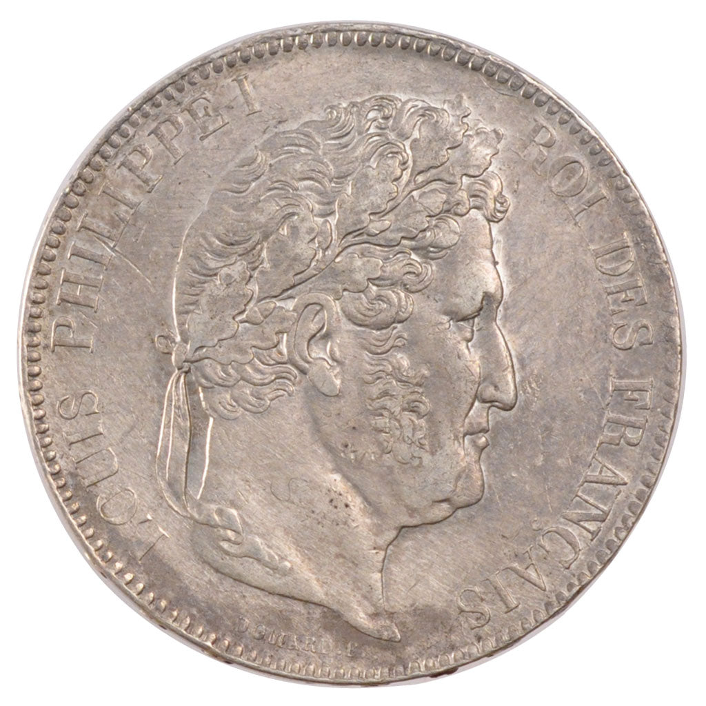 FRANCE, Louis-Philippe, 5 Francs, 1832, Paris, KM #749.1, AU(50-53), Silver,...
