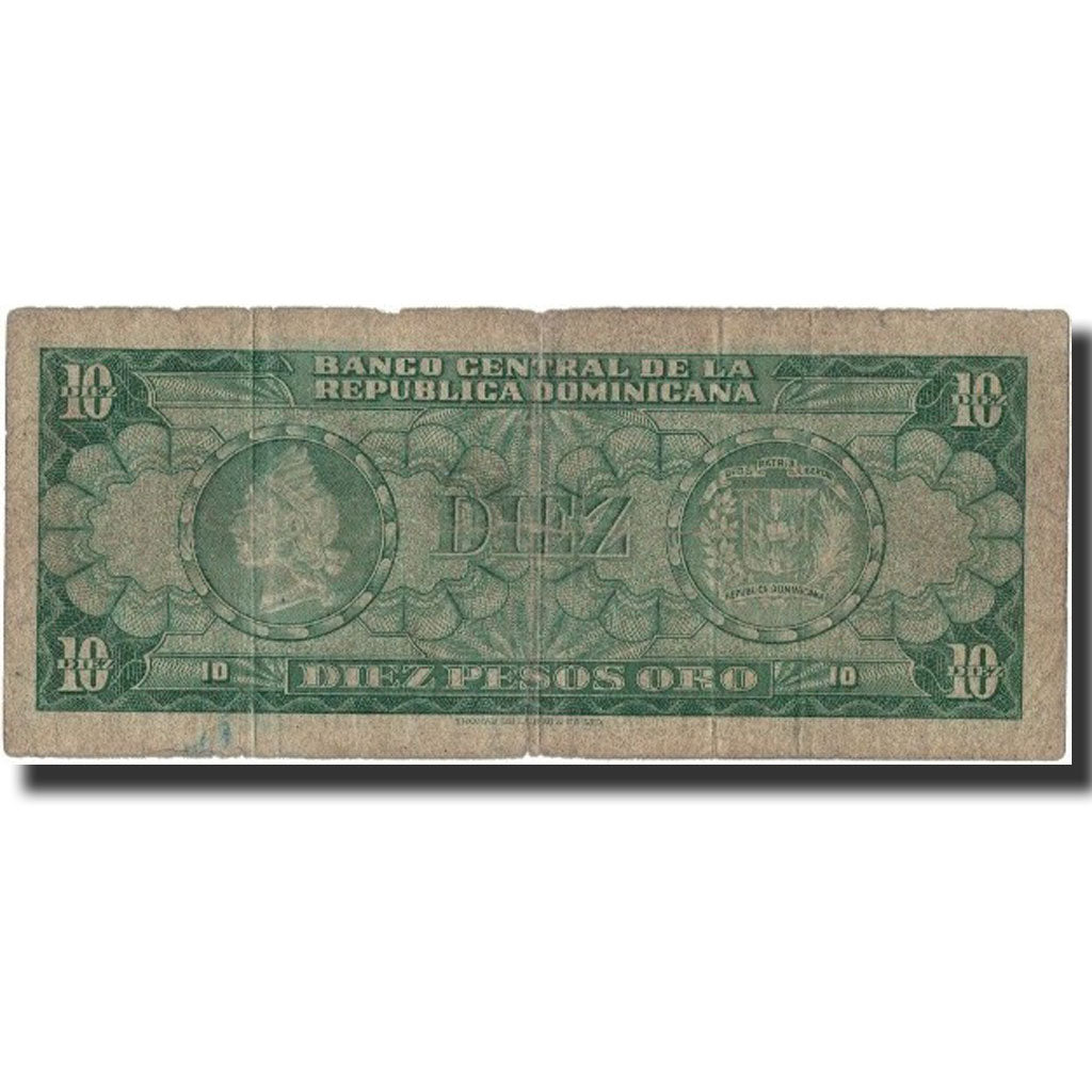 Banknote, Dominican Republic, 10 Pesos Oro, undated (1964-74), KM:101a