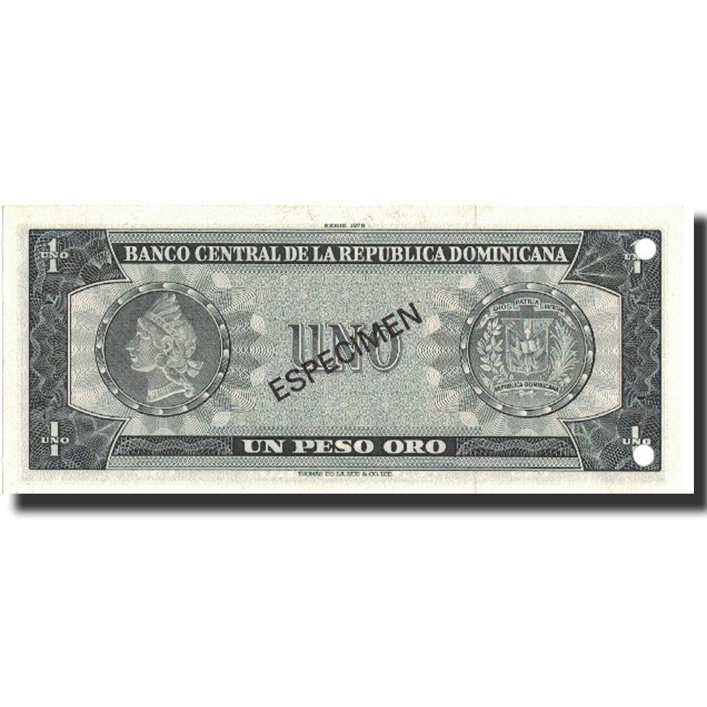 Banknote, Dominican Republic, 1 Peso Oro, 1978, 1978, Specimen, KM:117s1