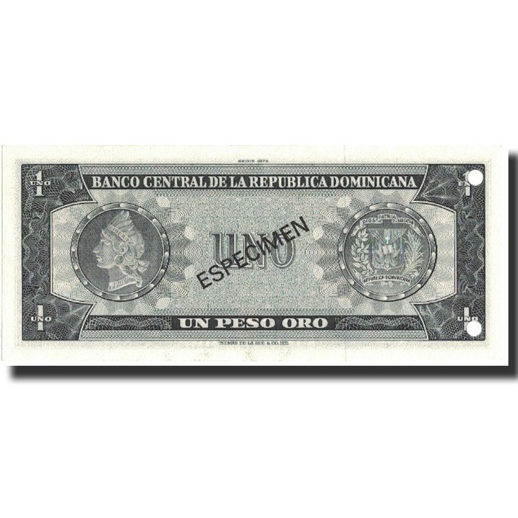 Geldschein, Dominican Republic, 1 Peso Oro, 1978, 1978, Specimen, KM:116s, UNZ