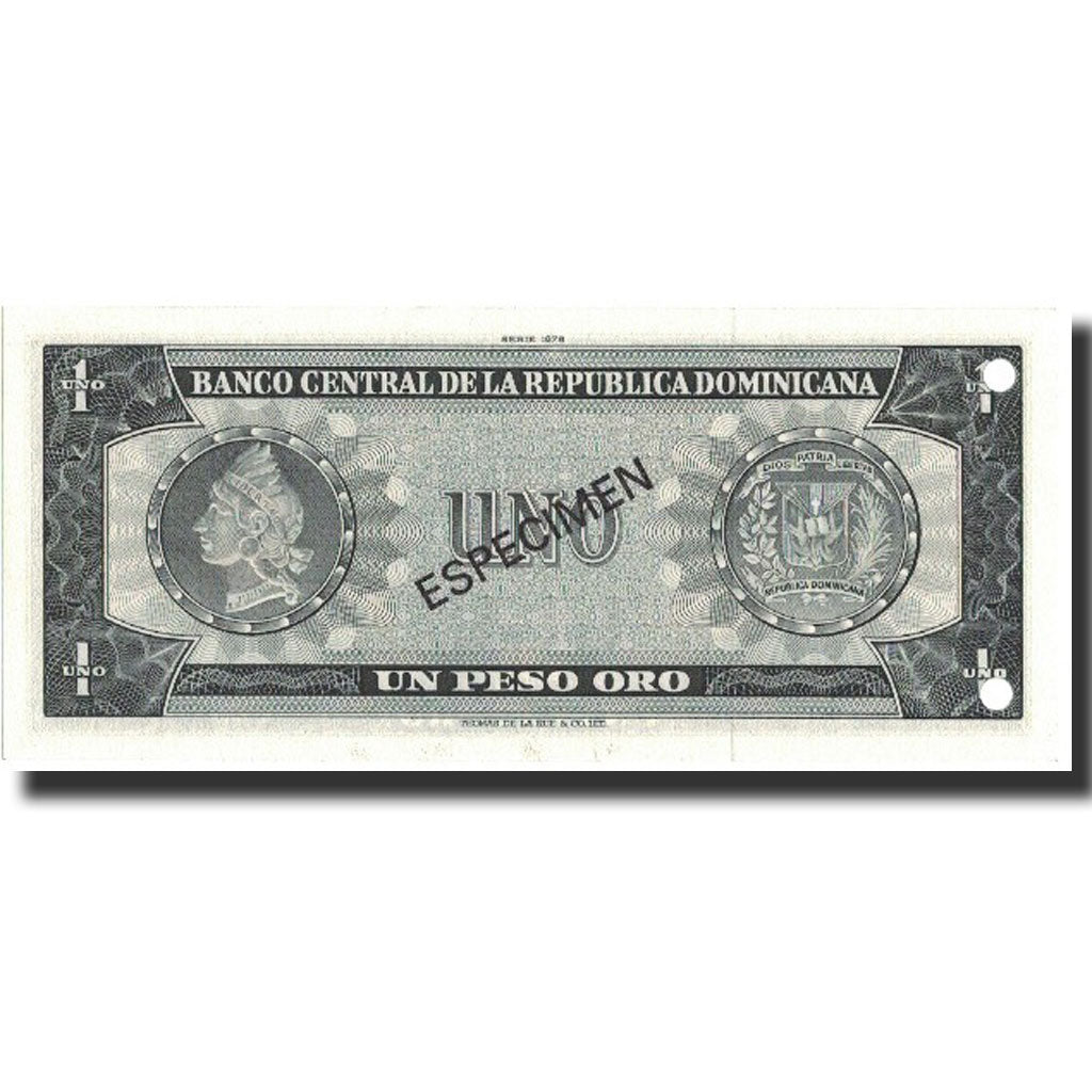 Banknote, Dominican Republic, 1 Peso Oro, 1978, 1978, Specimen, KM:116s