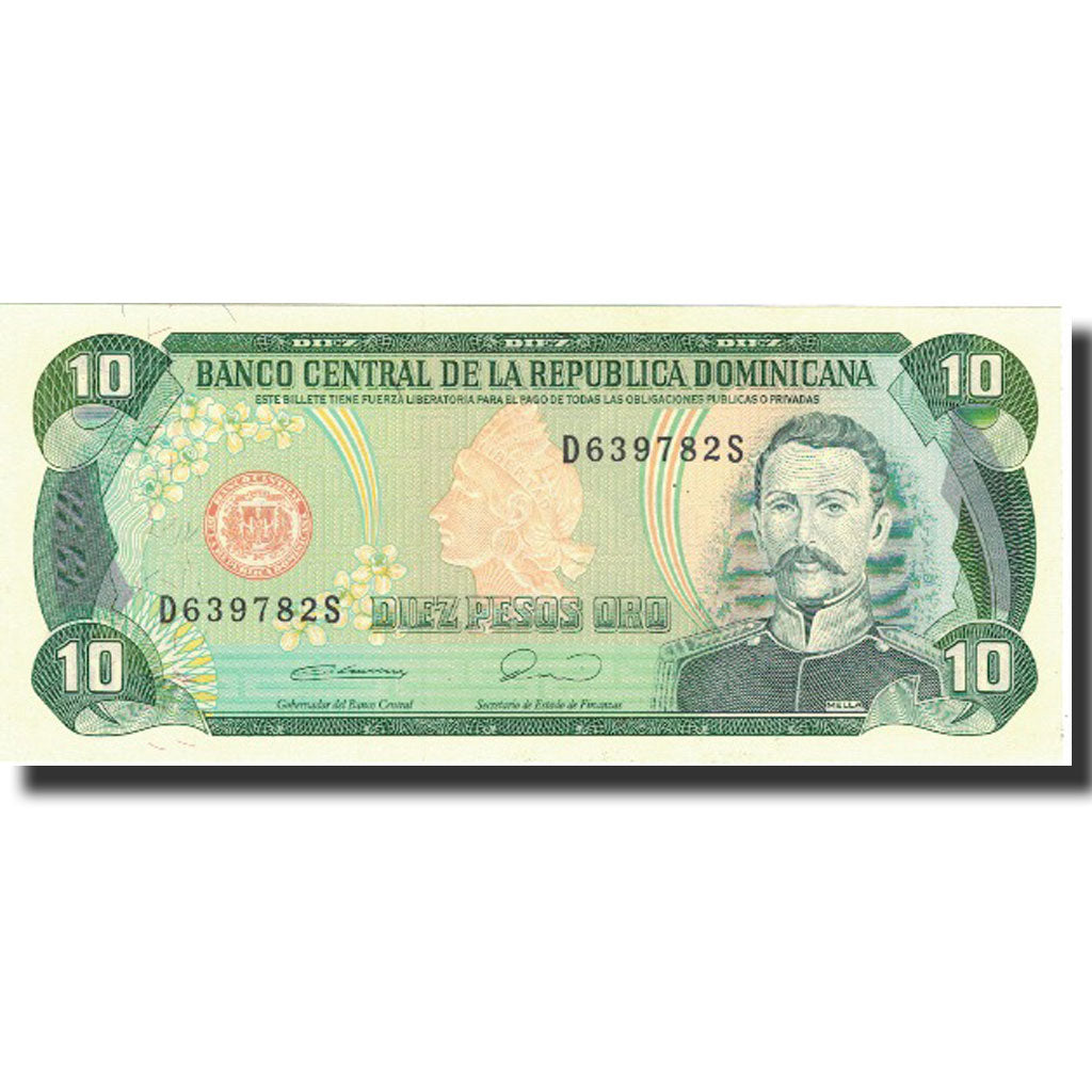 Banknote, Dominican Republic, 10 Pesos Oro, 1990, 1990, KM:132, UNC(65-70)