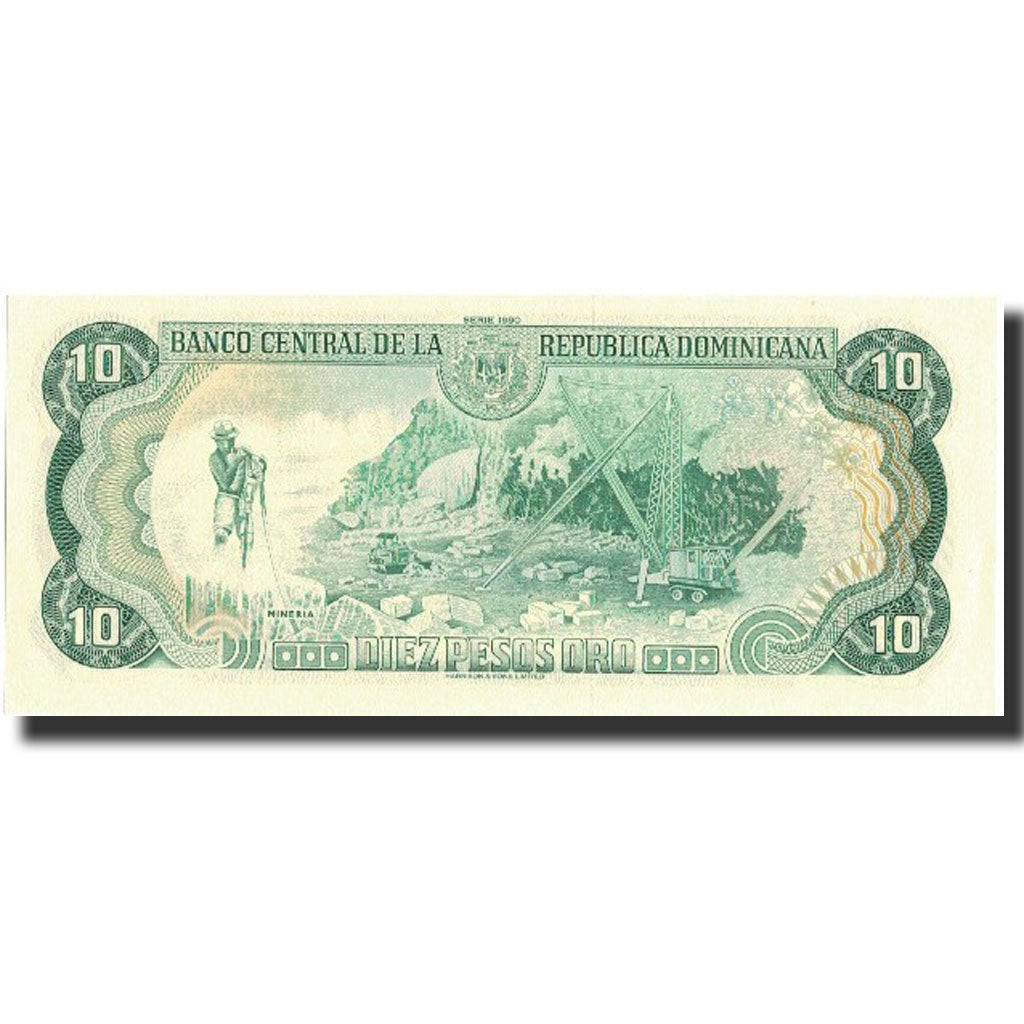 Banconote, Repubblica domenicana, 10 Pesos Oro, 1990, 1990, KM:132, FDS