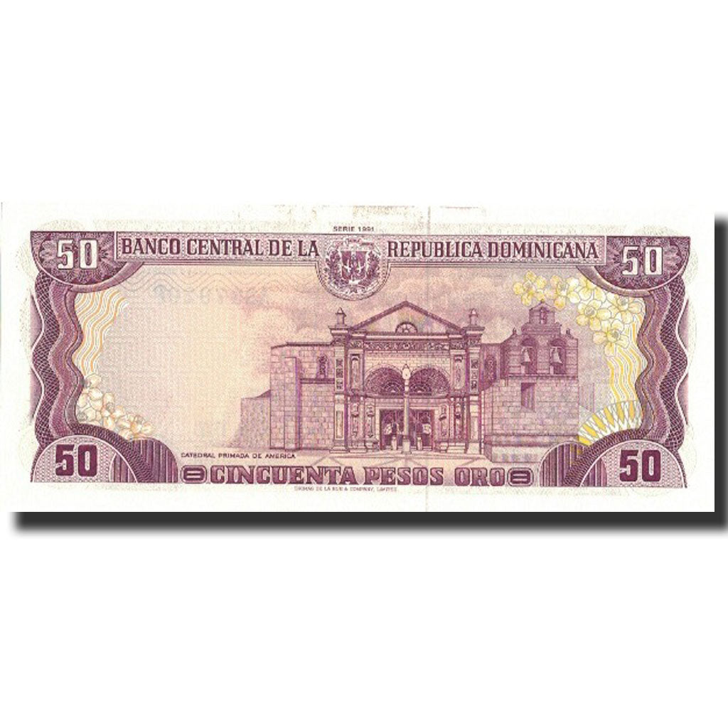 Billete, 50 Pesos Oro, 1991, República Dominicana, 1991, KM:135a, UNC