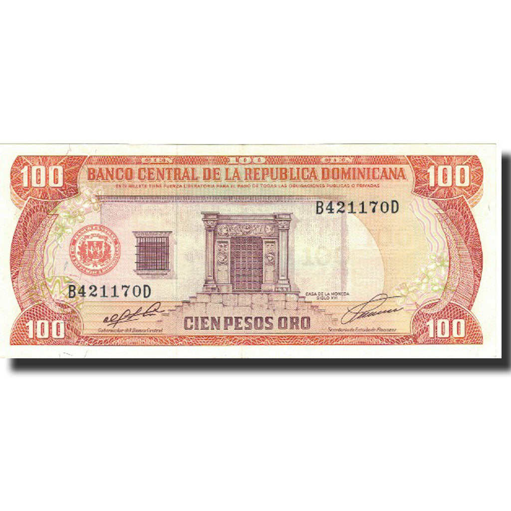 Banknote, Dominican Republic, 100 Pesos Oro, 1991, 1991, KM:136a, UNC(63)