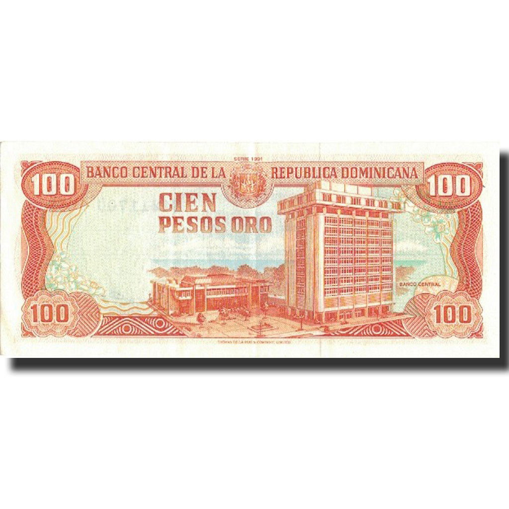 Banknote, Dominican Republic, 100 Pesos Oro, 1991, 1991, KM:136a, UNC(63)