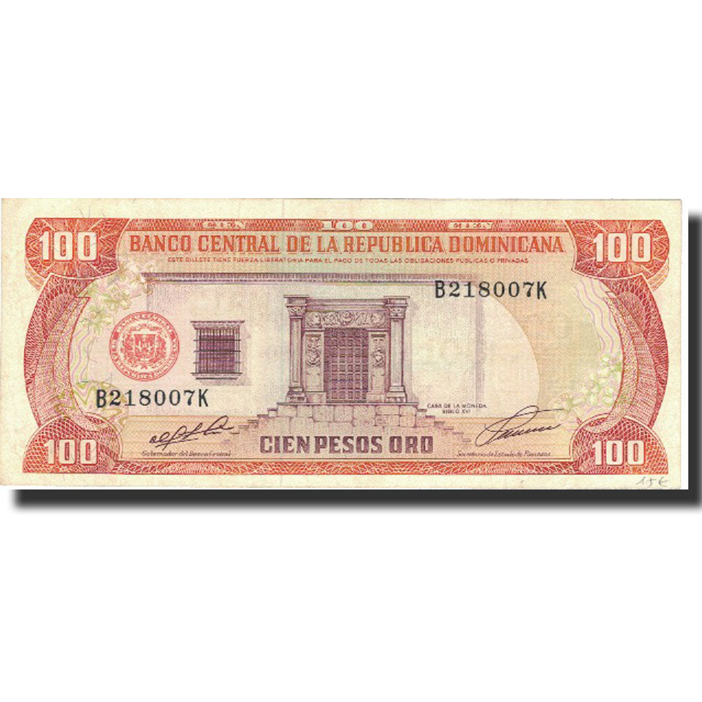 Billete, 100 Pesos Oro, 1991, República Dominicana, 1991, KM:136a, SC