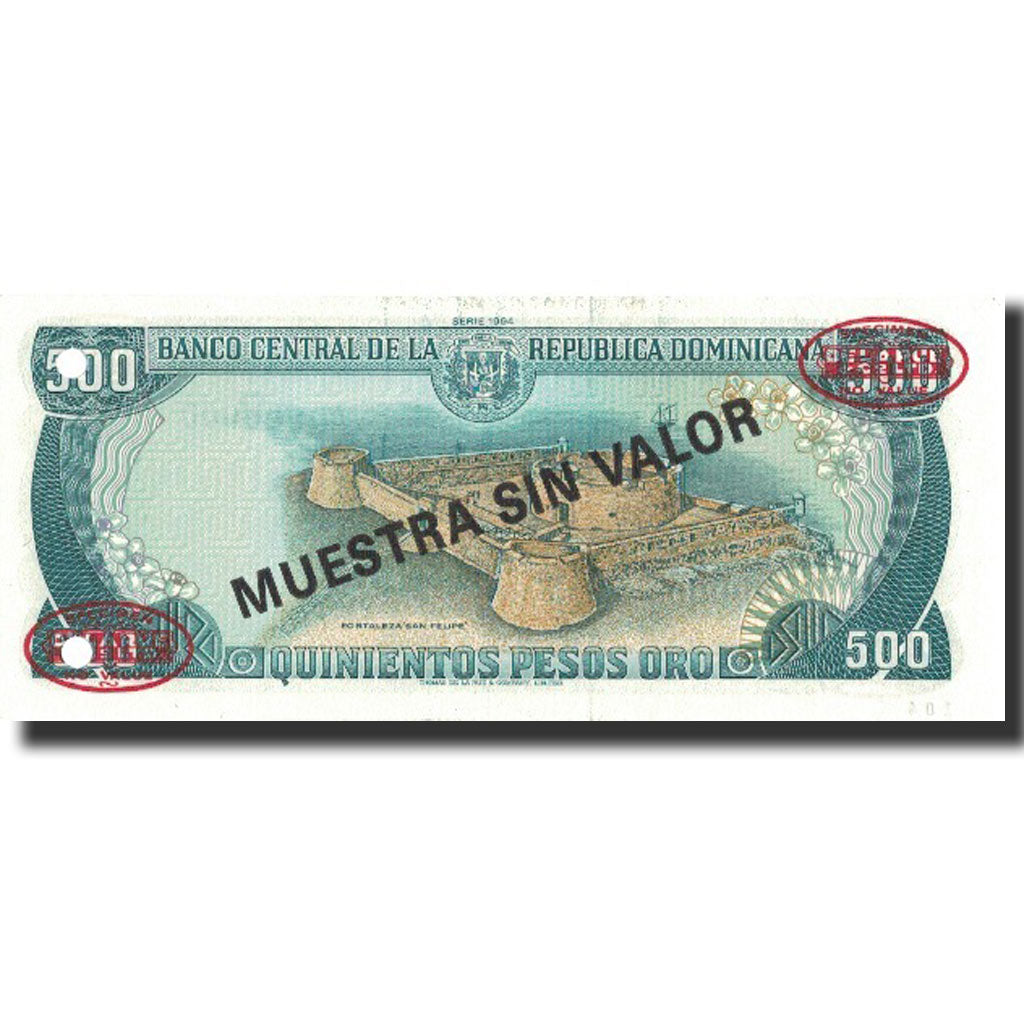 Billete, 500 Pesos Oro, 1994, República Dominicana, 1994, Specimen, KM:137s2