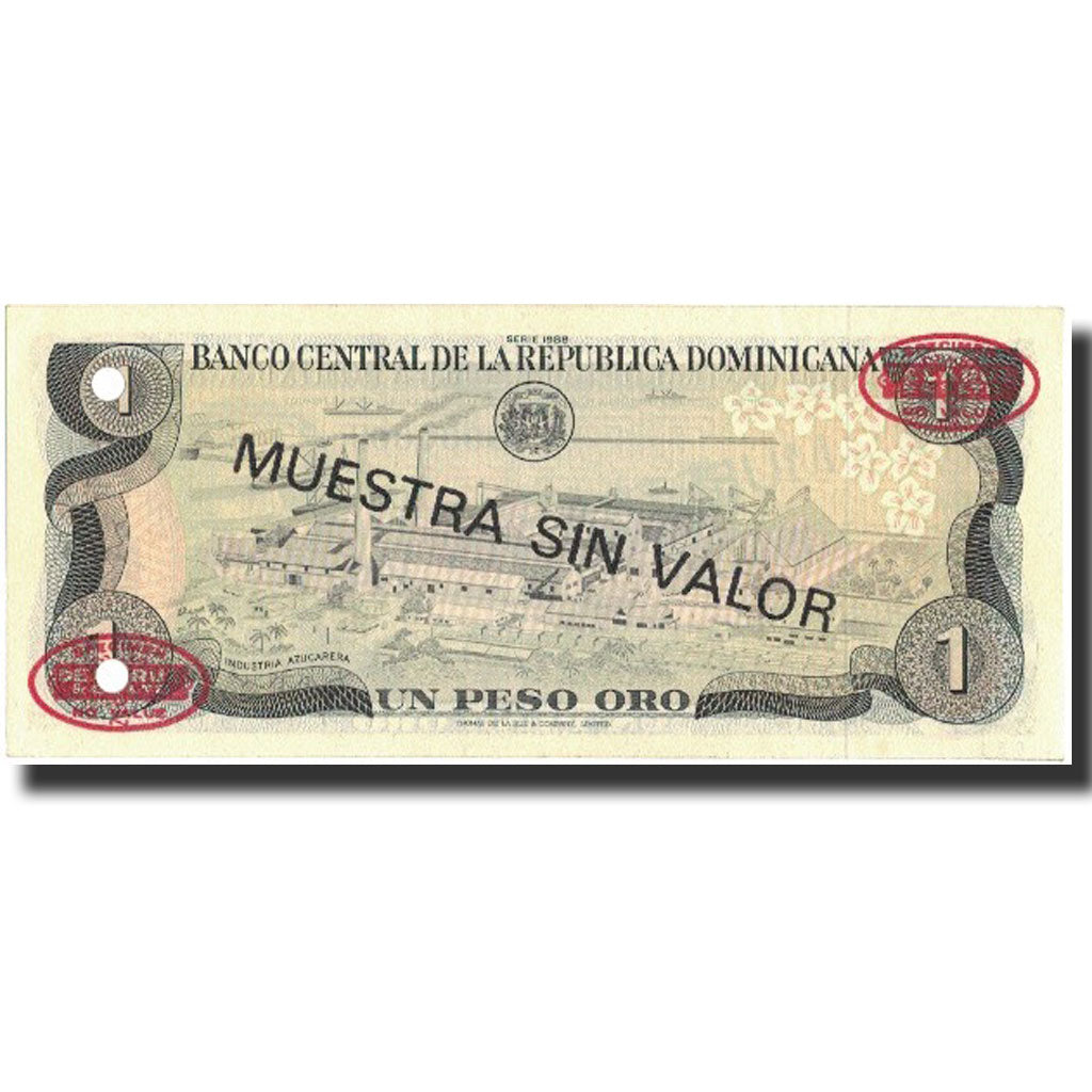 Banknote, Dominican Republic, 1 Peso Oro, 1988, 1988, Specimen, KM:126s3
