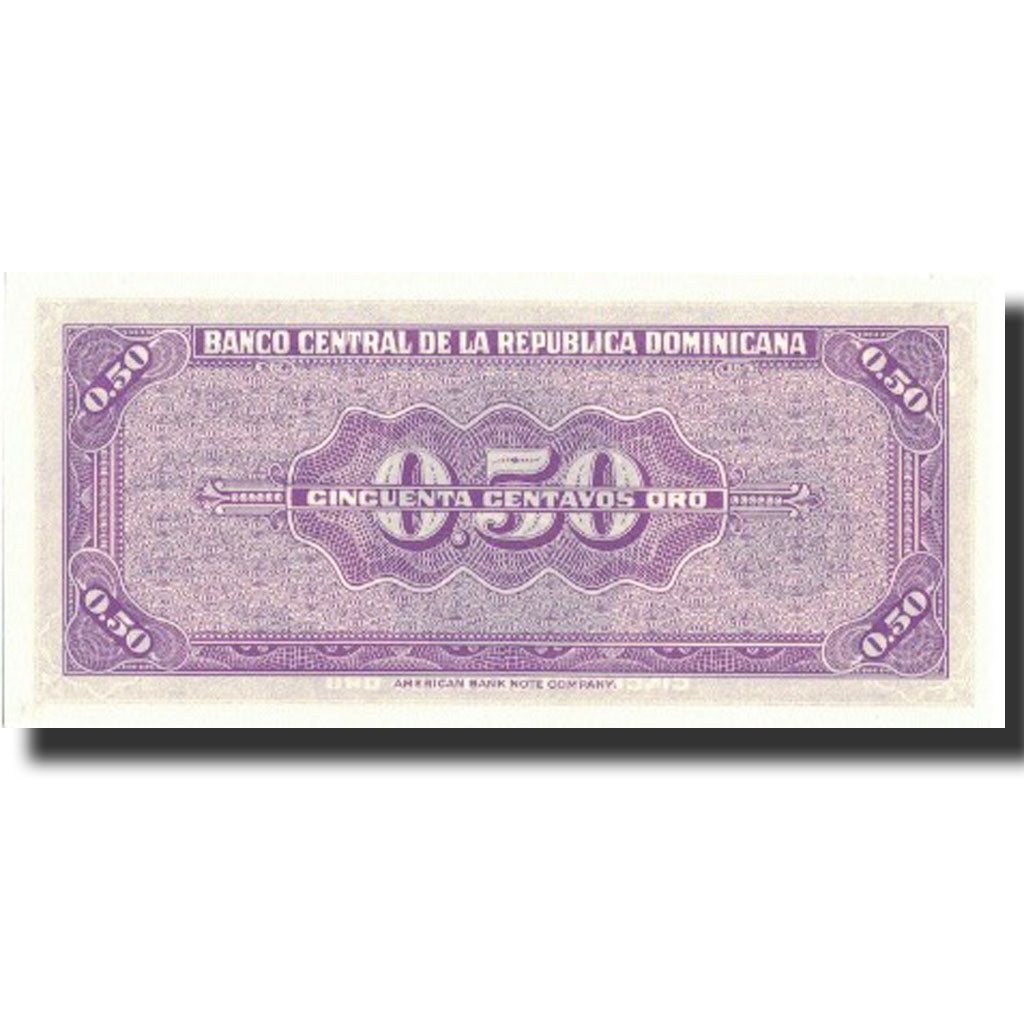 Banknote, Dominican Republic, 50 Centavos Oro, Undated (1961), KM:89a