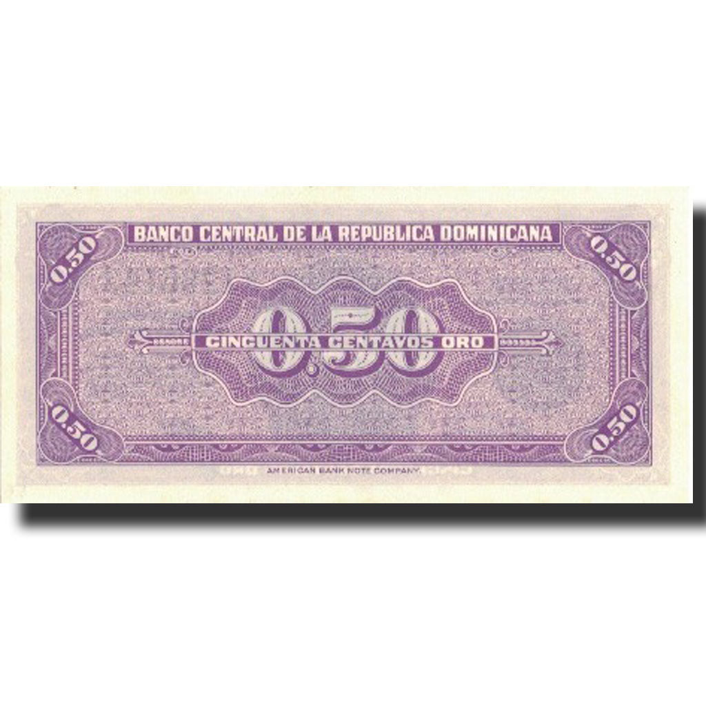 Banknote, Dominican Republic, 50 Centavos Oro, Undated (1961), KM:89a