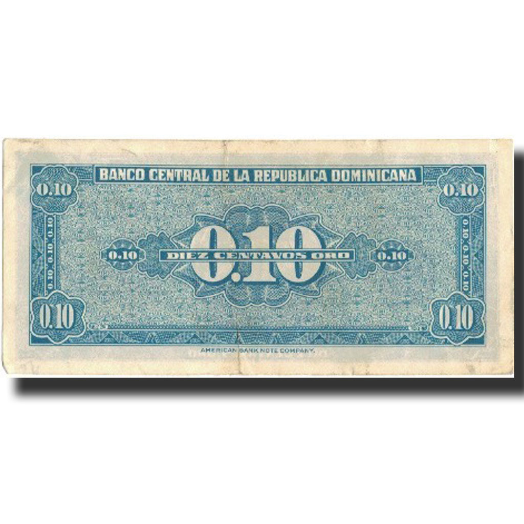 Banknote, Dominican Republic, 10 Centavos Oro, Undated (1961), KM:85a