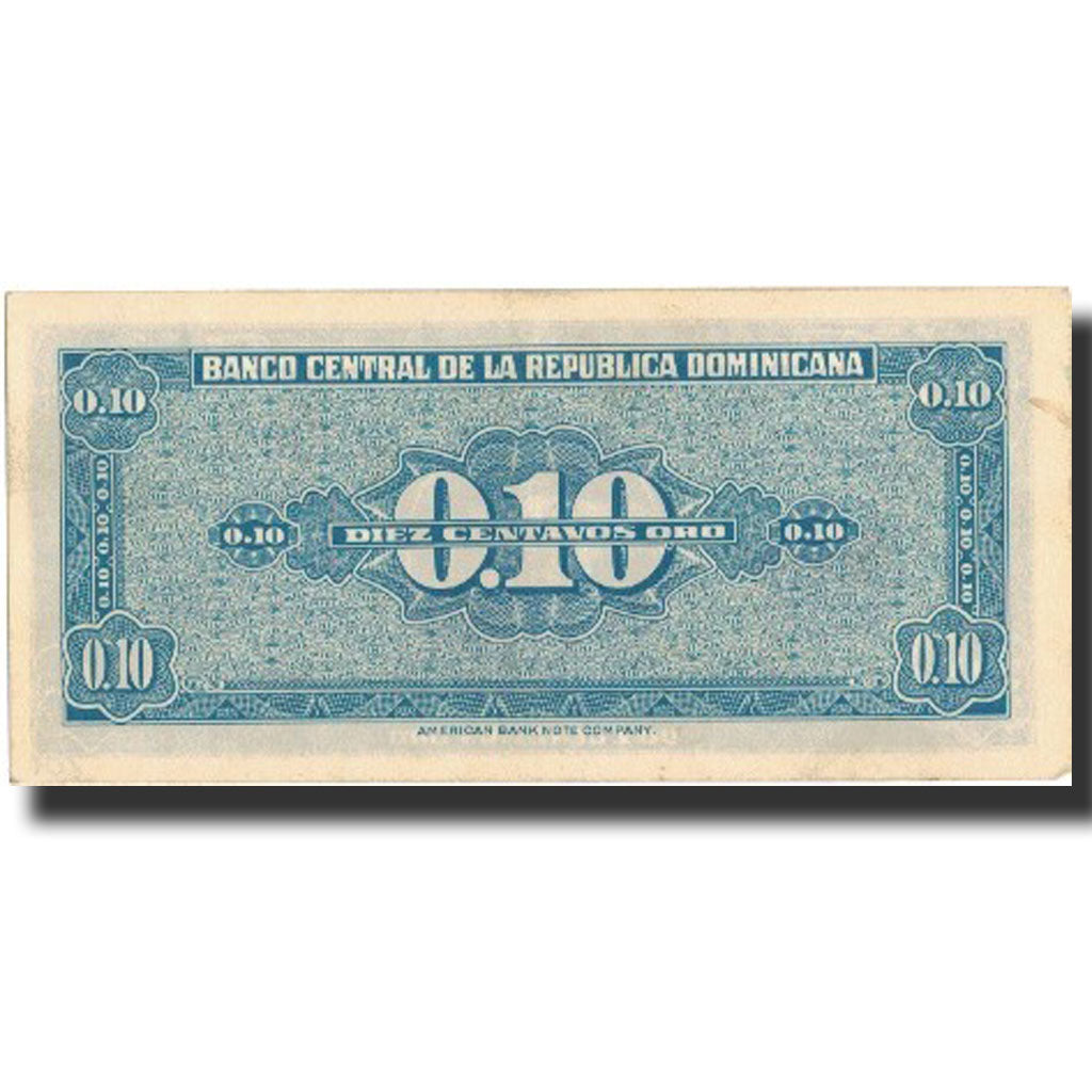 Banknote, Dominican Republic, 10 Centavos Oro, Undated (1961), KM:85a