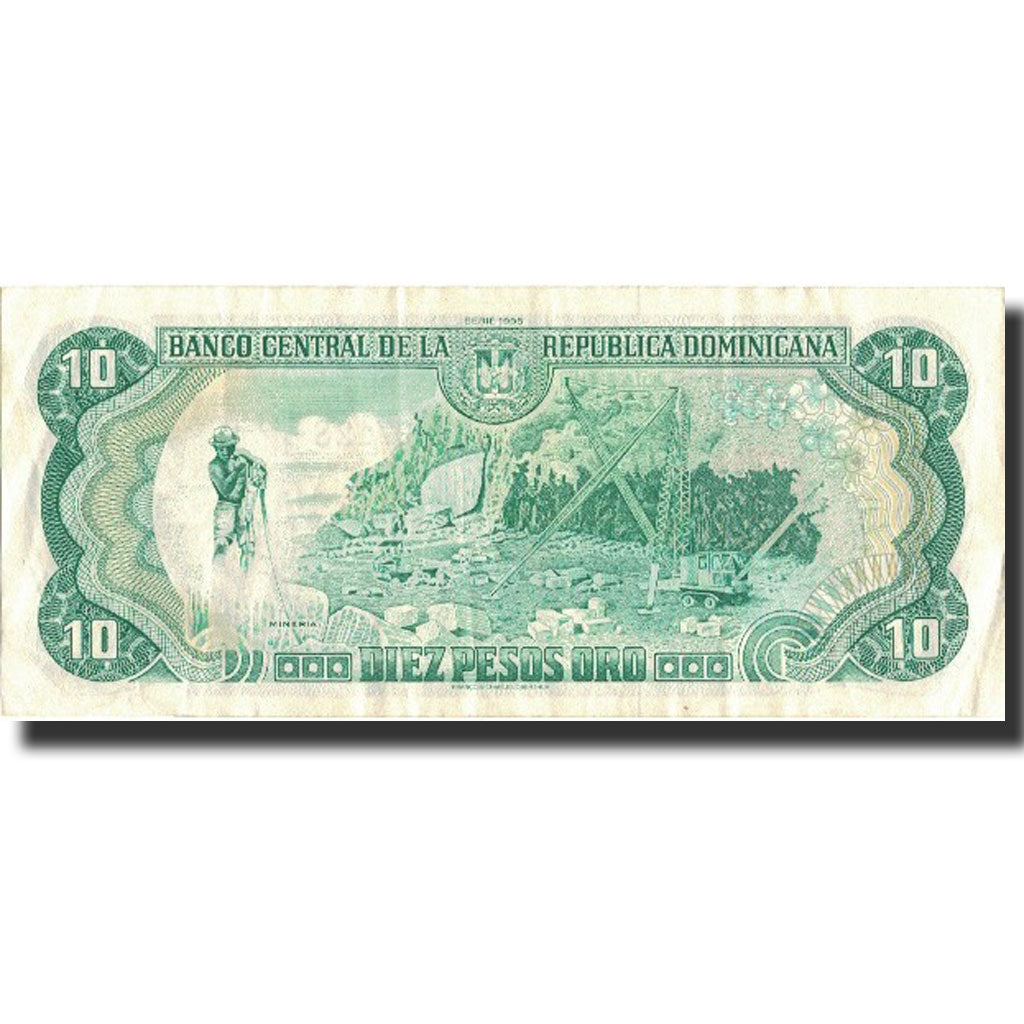 Billet, Dominican Republic, 10 Pesos Oro, 1995, 1995, KM:148a, SUP