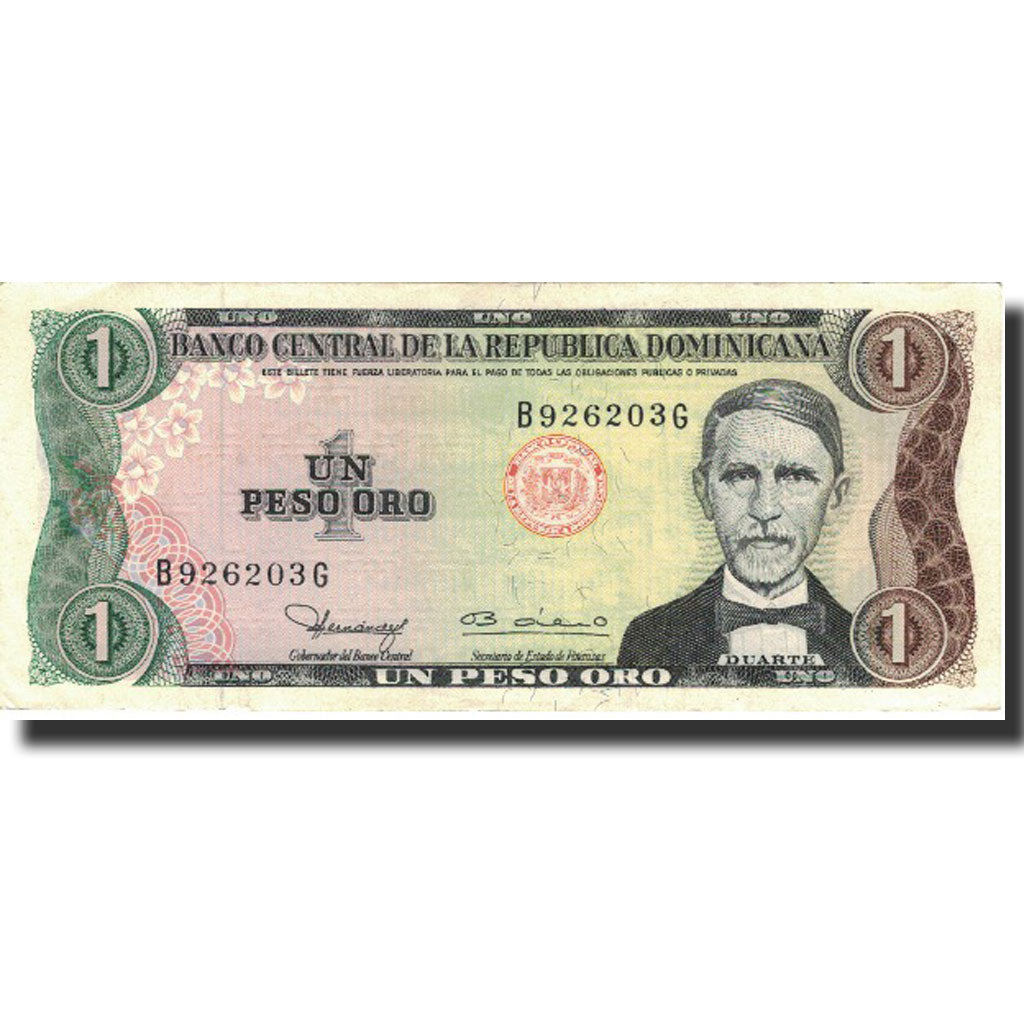 Banknote, Dominican Republic, 1 Peso Oro, 1978-1979, KM:116a, AU(55-58)