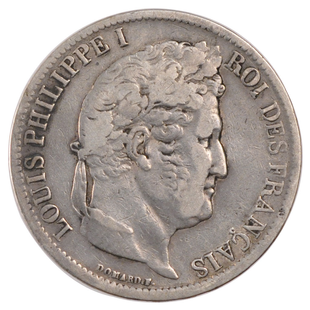 Coin, France, Louis-Philippe, 5 Francs, 1831, Strasbourg, VF(20-25), Silver