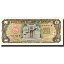 Biljet, Dominicaanse Republiek, 20 Pesos Oro, 1982, 1982, Specimen, KM:120s1