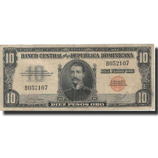 Billet, Dominican Republic, 10 Pesos Oro, Undated (1962), KM:73a, TTB+