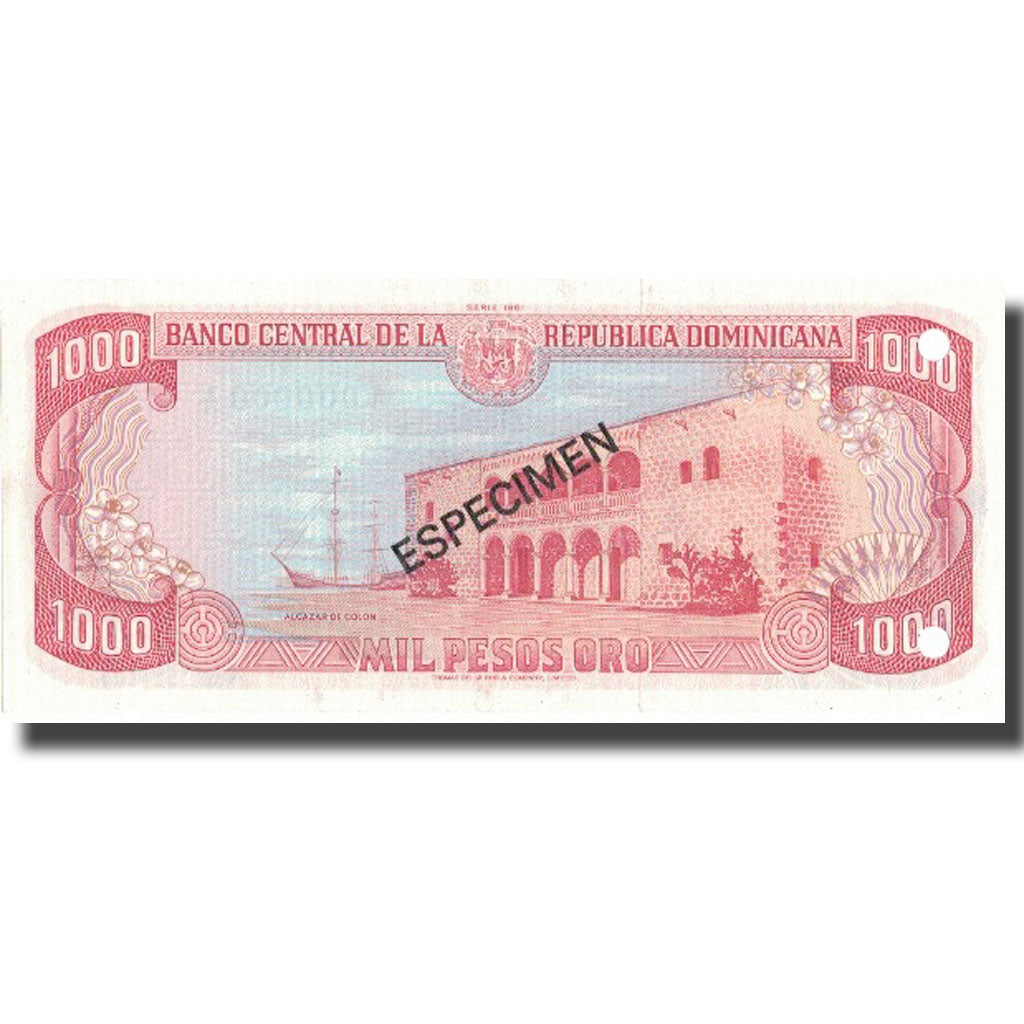 Banknote, Dominican Republic, 1000 Pesos Oro, 1981, 1981, KM:124s1, UNC(65-70)