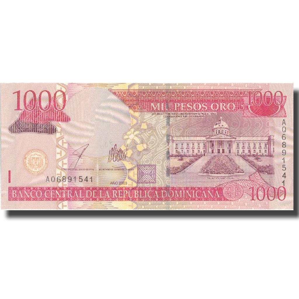Billete, 1000 Pesos Oro, 2003, República Dominicana, 2003, KM:138b, UNC