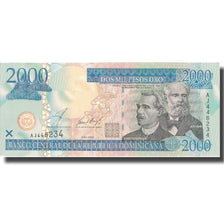 Billete, 2000 Pesos Oro, 2002, República Dominicana, 2002, KM:174a, UNC