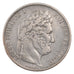 Moneda, Francia, Louis-Philippe, 5 Francs, 1844, Lille, MBC, Plata, Gadoury:678a