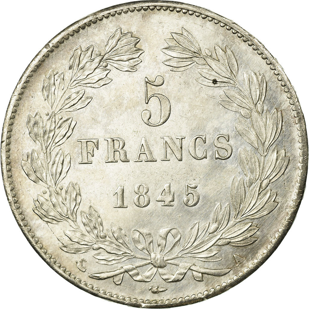 Münze, Frankreich, Louis-Philippe, 5 Francs, 1845, Paris, VZ, Silber