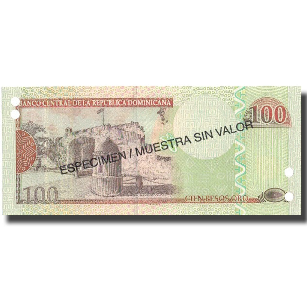 Billete, 100 Pesos Oro, 2004, República Dominicana, 2004, Specimen, KM:171s4