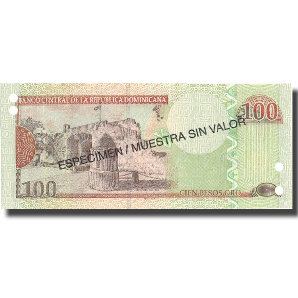 Billete, 100 Pesos Oro, 2004, República Dominicana, 2004, Specimen, KM:171s4
