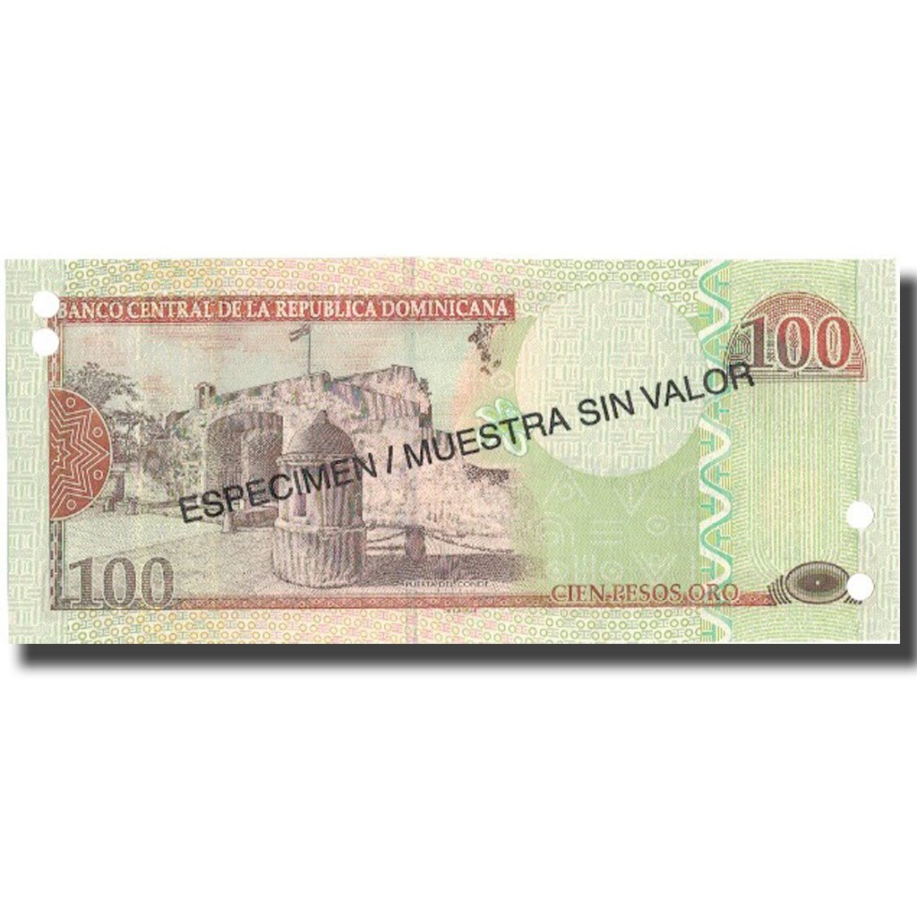 Billete, 100 Pesos Oro, 2004, República Dominicana, 2004, Specimen, KM:171s4
